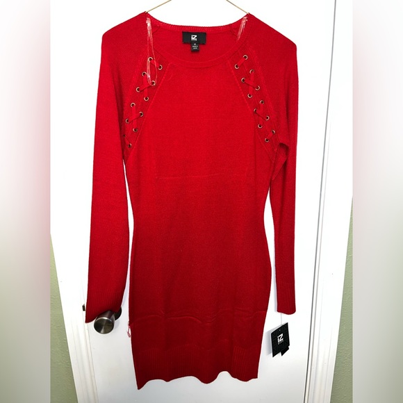Dresses & Skirts - Red ribbed dress